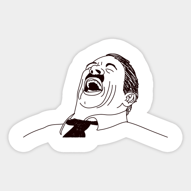 J Jonah Jameson Laughing meme Sticker by Meme Gifts